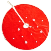 Yılbaşı Kar Motifli Çam Ağacı Altı Örtüsü 90 cm - 1