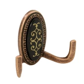 Seçil Vestiyer Duvar Askısı Metal Dolap Elbise Askılığı Antik Bakır (4 ADET) - 2