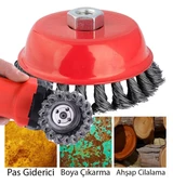 Gfb Çanak Fırça Burgulu 75 mm - 1