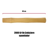Eltos Çekiç Sapı 2000 Gr Ergonomik Ahşap Sap 40 cm - 2