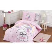 Özdilek Lisanslı Pembe Unicorn Uyku Seti Tek Kişilik 6079 - 1