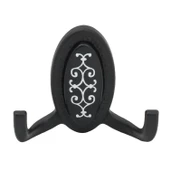 Seçil Vestiyer Duvar Askısı Dolap Elbise Askılığı Siyah Metal Askı (4 ADET) - 4