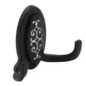 Seçil Vestiyer Duvar Askısı Dolap Elbise Askılığı Siyah Metal Askı (4 ADET) - 3