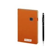İsme Kişiye Özel Termo Deri Mıknatıslı Kemerli Defter Kalem Seti - 1