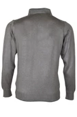 Erkek Açık Gri Kazak Polo Yaka Yünlü Klasik Normal Kesim RAR00816 - 6