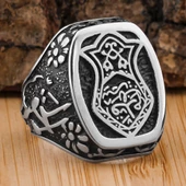 Nalı Şerif 925 Ayar Gümüş Yüzük thumbnail 1