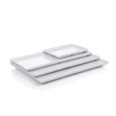 Termoset Kırılmaz-Elegant Baton Tabak 1-13x18 cm 18 Adet - 1