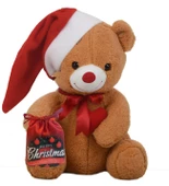 Yılbaşı Özel Konseptli  Romantik "Merry Christmas" Peluş Ayı 80 cm thumbnail 3