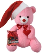 Yılbaşı Özel Konseptli  Romantik "Merry Christmas" Peluş Ayı 80 cm thumbnail 4