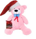 Yılbaşı Özel Konseptli Papyonlu "Merry Christmas" Peluş Ayı 80 cm thumbnail 1