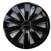 15 Jant Kapağı Esnek Kırılmaz Siyah Piano Black Jant Kapak A130 4 Adet - 1