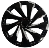 15 Jant Kapağı Esnek Kırılmaz Siyah Piano Black Jant Kapağı A1501 - 1