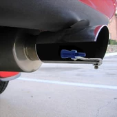 Turbo Islık Sesi Veren Egzoz Aparatı Islık Egsoz Mavi - 1