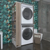 Kenzlife çamaşır-kurutma makinesi dolabı bolodenka crd 180*090*60 banyo kapaksız arkalıksız thumbnail 4