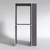 Kenzlife çamaşır-kurutma makinesi dolabı bolodenka gri 180*090*60 banyo kapaksız arkalıksız thumbnail 6