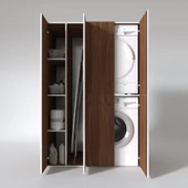 Kenzlife çamaşır-kurutma makinesi dolabı kapaklı yaromira cvz 180*120*60 banyo arkalıksız thumbnail 2