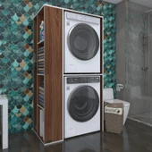 Kenzlife çamaşır-kurutma makinesi dolabı demyan cvz 180*090*60 banyo kapaksız arkalıksız thumbnail 4