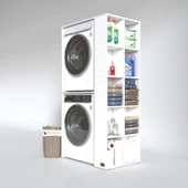 Kenzlife çamaşır-kurutma makinesi dolabı bolodenka byz 180*090*60 banyo kapaksız arkalıksız - 2