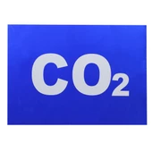 ADR Reflektörlü Uyarı Levhası CO2 Yazısı Alüminyum Levha 24x33 Cm thumbnail 1