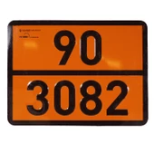 ADR 90/3082 Çevre İçin Tehlikeli Madde Sıvı Uyarı Levhası Alüminyum 40 x 30 cm - 2