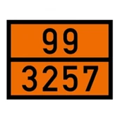 ADR 99/3257 Yüksek Sıcaklıkta Sıvı Uyarı Levhası Alüminyum 40 x 30 cm - 1