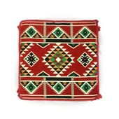 Shark Anatolia Şark Köşesi Masası Puf Kilim Kırmızı - 5