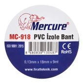 Mercure Elektrikçi Bandı Siyah İzole Elektirik Bant Bandı Pvc 9 Metre - 2