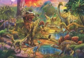 Anatolian Dinozor Krallığı 500 Parça Puzzle (Landscape Of Dinosaurs) thumbnail 1