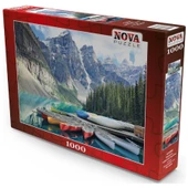 Nova 1000 Parça Moraine Gölü'nde Kanolar Puzzle thumbnail 2