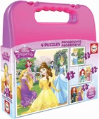 Educa 12+16+20+25 Parça Disney Prensesler Puzzle - Taşıma Çantalı thumbnail 1