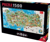 Anatolian 1500 Parça Panorama Türkiye Haritası Puzzle thumbnail 2