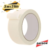 Dayson Maskeleme Bandı Kağıt Bant Beyaz 36 mm x 35 Metre - 1