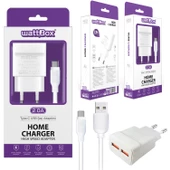 Wattbox Telefon Şarj Aleti Set 2A Type-C 2Usb - 1