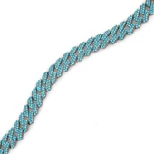 Gümüş Turkuaz Taşlı Gurmet Zincir Bileklik thumbnail 3