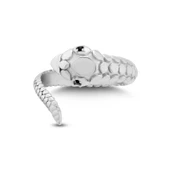 925 Ayar Gümüş Minik Yılan Yüzük thumbnail 4