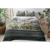 Özdilek Ranforce Tek Kişilik Pike Takımı-Ethnic Jungle Yeşil thumbnail 1