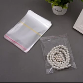 9x20+5 cm. (9x25) 100 Adet - Şeffaf Bantlı Yapışkanlı Jelatin Poşet - 4