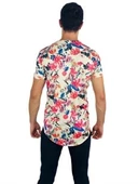 Boyu Uzun Oval Sarı Desenli T-shirt thumbnail 3