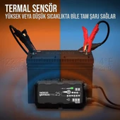 NOCO GENIUSPRO25 6V/12V/24V 1000A Akıllı Akü Şarj ve Akü Bakım/Desülfatör/Power Supply - 8