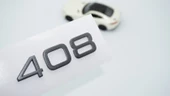 DK Tuning Peugeot 408 Ön Panjur 2022+ Koyu Gri ABS Logo Amblem - 1