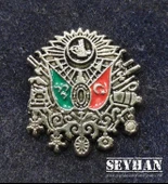 Osmanlı Devlet Arması Yaka Rozeti - 4