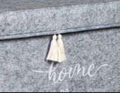 Keçe Kapaklı Çok Amaçlı Mega Kutu Gri 55x41x30 cm thumbnail 7