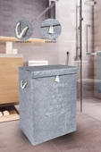 Keçe Kapaklı Çok Amaçlı Mega Kutu Gri 55x41x30 cm thumbnail 1