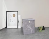 Keçe Kapaklı Çok Amaçlı Mega Kutu Gri 55x41x30 cm thumbnail 5