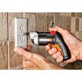 WORX WX252 4Volt/1.5Ah. Li-ion Şarjlı Tornavida + 10 adet Bits Uç thumbnail 9