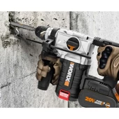 Worx Wx380.9 20Volt 2.2J Profesyonel Sds-Plus Pnömatik Kırıcı/Delici (Akü Dahil Değildir) - 7