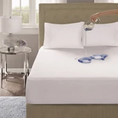 Yeşil Home Fitted Sıvı Geçirmez Mikrofiber Tek Kişilik Alez (100x200) - 1