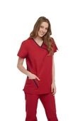 DAISY MEDİKAL ÜNİFORMA TAKIM-KIRMIZI thumbnail 2