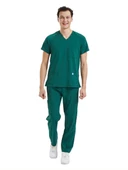 BASIC- Erkek Likralı Yeşil Üniforma Takımı thumbnail 1