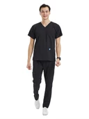 BASIC- Erkek Likralı Siyah Üniforma Takımı thumbnail 1